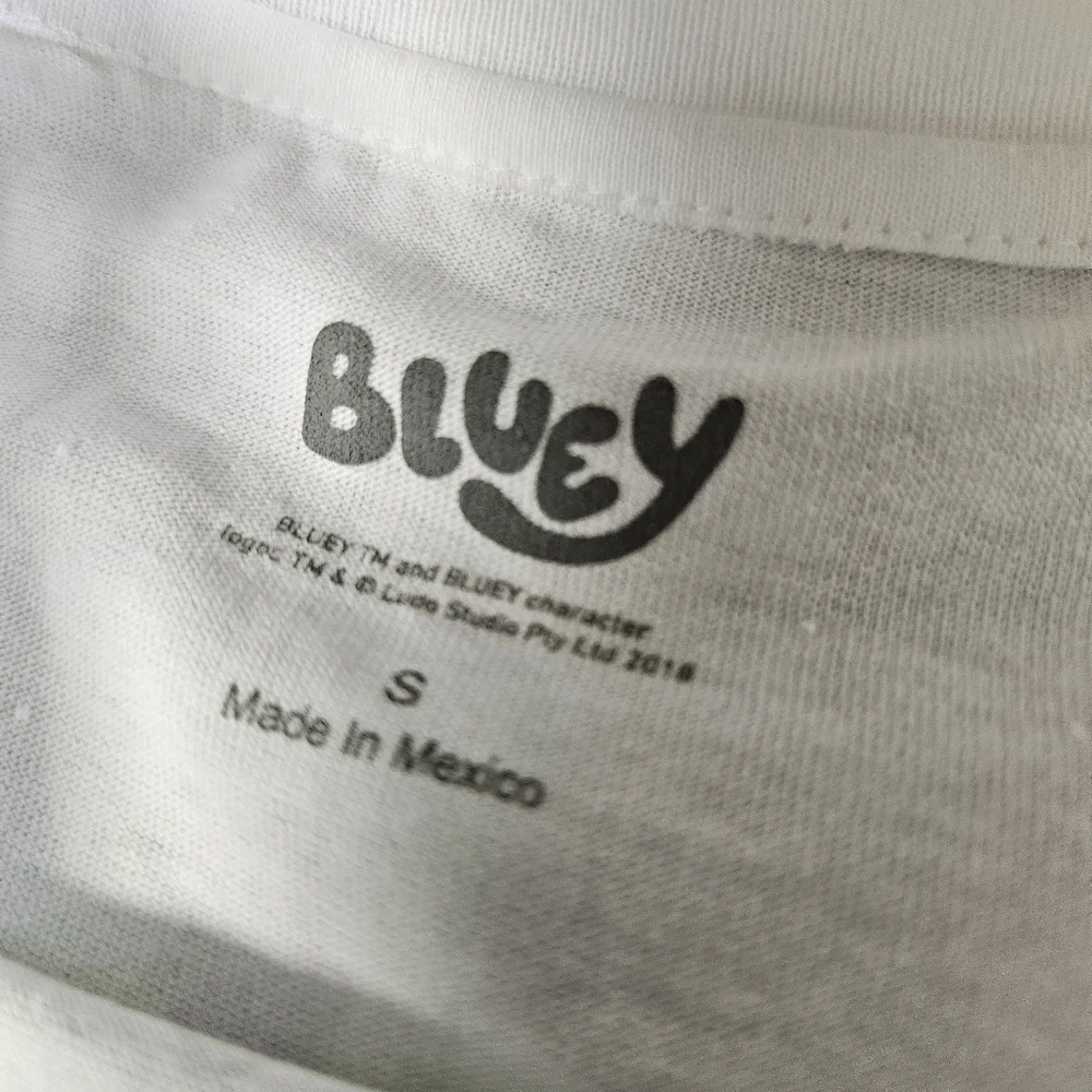 Bluey Small Kids White T-Shirt‎